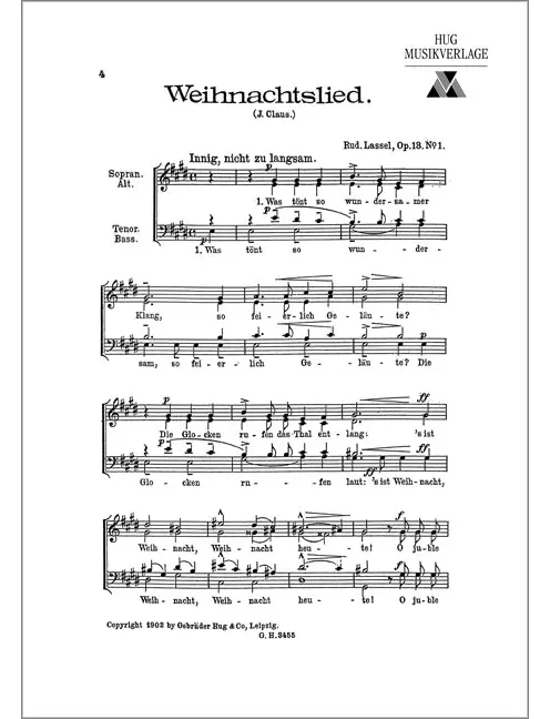 Weihnachtslied (Was tänt so wundersamer Klang)